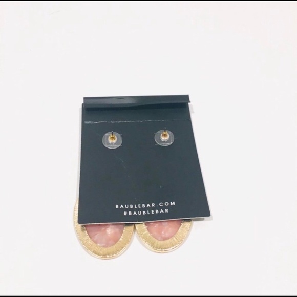 BAUBLEBAR Resin boho Rose Drop Statement Earrings - Picture 4 of 4